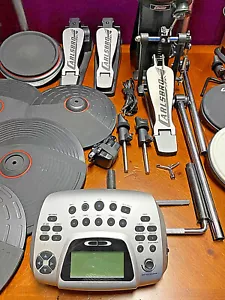 CARLSBRO CSD200 E DRUM KIT snare tom clamp module crash ride arm kick pedal 9v - Picture 1 of 76