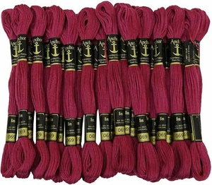 Anchor Threads Cross Stitch Stranded Cotton Thread Hand Embroidery Floss Magenta - Picture 1 of 5