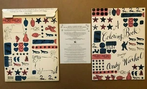 A COLORING BOOK DRAWINGS BY ANDY WARHOL SIMON & SCHUSTER 1990 FIRST EDITION NICE - Picture 1 of 12