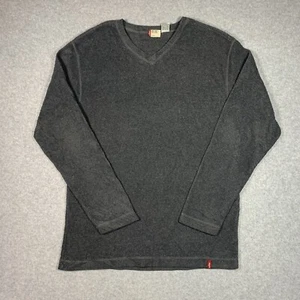 Levi’s Fleece Sweater Men’s Size XL Gray V-Neck Red Tab Long Sleeve WPL-423 - Picture 1 of 12