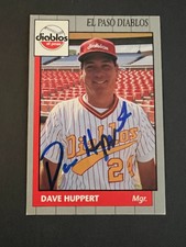 Dave Huppert Signed 1990 Grand Slam Card Auto Brewers Diablos Autograph COA