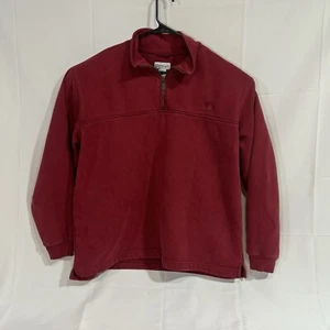 Carhartt Sweatshirt Herren Medium Rot Quarter Zip Pocket Pullover Utility Workwear - Bild 1 von 3