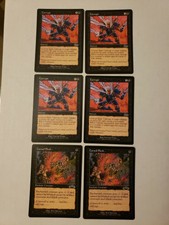 6 Mtg Black Nm/Lp 4x Corrupt/ 2x Cursed Flesh
