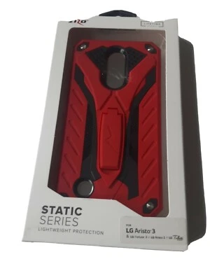 Funda Rígida Zizo Static Series LG Aristo 3 Negra y Roja Nueva  Foto 1 de 3