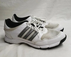 Adidas Mens Golf Shoes White Gray 11 Traxion Adiwear Spike Athletic Sneaker Cp - Picture 1 of 9
