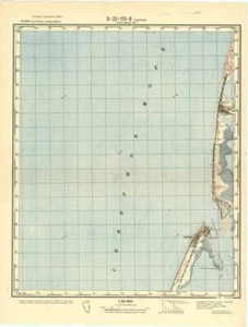 Mapa topográfico militar soviético ruso - TIBORÓN (Dinamarca) 1:50 000, edición 1961 - Imagen 1 de 6