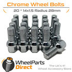 Wheel Bolts (20) 14x1.5 Radius Chrome for Audi S8 [D4] 12-17 on Original Wheels