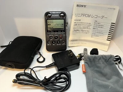 Sony PCM-M10 Portable PCM Digital Recorder - Black + ECM-DS30P microphone JAPAN - Image 1 of 4