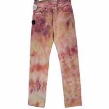 Levi'S 90S Made In Usa 501 Tie Dye Denim Pants 22A Pink Purple Men W29 L34 Used