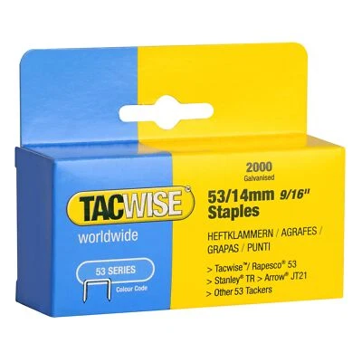 0338 Typ 53 / 14 mm Verzinkte Heftklammern 2000 Stück - Bild 1 von 3