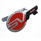 Red Black SVR 3D Metal Car Front Hood Grill Emblem Badge Sport Decal