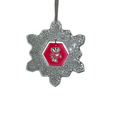 NCAA Glass Snowflake Ornament - Image 1 of 4