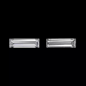 5mm LONG BAGUETTE CUT DIAMOND MATCHING PAIR LOOSE ACCENT SIDE STONES 0.20ct - Picture 1 of 1