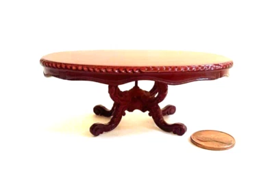 MESA DE CENTRO OVALADA MINIATURA CASA DE MUÑECAS ESPAQ 2845 MH Foto 1 de 2