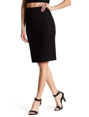 NUEVO CON ETIQUETAS - Falda lápiz acanalada Kensie negra, talla L  Foto 1 de 3