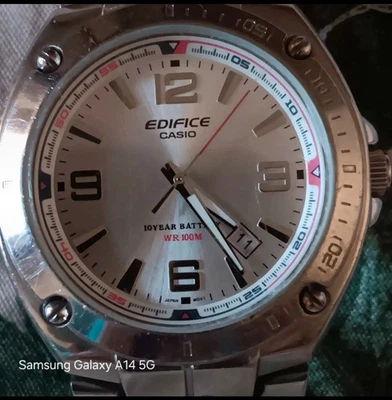 Casio Edifice Quadrante Silver - Quarzo 42 Mm. - Immagine 1 di 4