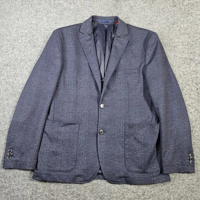 Blazer Johnston & Murphy XC4 para Hombres Medio Azul Marino A Cuadros Extrema Comodidad Elastizado Foto 1 de 4