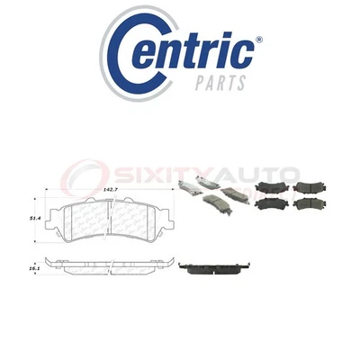 Centric Posi Quiet Disc Brake Pads w Shims for 2000-2002 GMC Yukon XL 1500 gx - Image 1 of 4