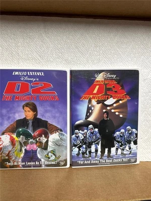 Emilio Esteves DVD Lot of 2 - D2 The Mighty Ducks/D3 The Mighty Ducks Disney Foto 1 de 4