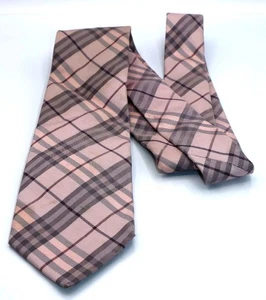 Burberry London Silk Plaid Tie Classic Preppy Heritage Style Workcore - Picture 1 of 7