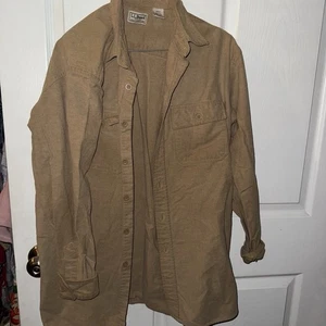 L.L. Bean Men's Long Sleeve Button-Up 100% Cotton Size Medium - Picture 1 of 5