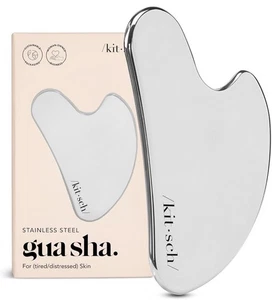 NEW Kitsch Stainless Steel Gua Sha Face & Chin Lymphatic Drainage Massager Tool - Picture 1 of 9
