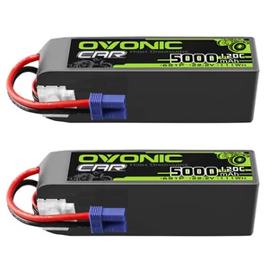 2x Ovonic 22,2V 120C 5000mAh 6S Lipo Akku EC5 für RC Auto LKW Arrma EDF Jet Heli - Bild 1 von 6