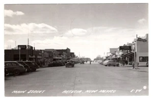 MAIN STREET ARTESIA NEW MEXICO RPPC POSTCARD 1946 - Picture 1 of 2