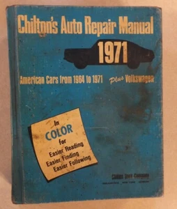 CHILTON'S AUTO REPAIR MANUAL American Cars From 1964 to 1971 Plus VW Volkswagen - Picture 1 of 6