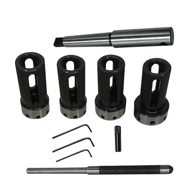 Lathe Tailstock Floating Die Holder Set MT2 – Holds Imperial Split Button Dies - Image 1 of 3