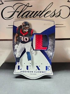 2015 Panini Luxe Jadeveon Clowney #26 SP Blue Holo Die Cut #04/25 - Picture 1 of 2