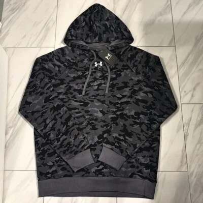Under Armour Men's Camouflage Hoodie Dark Gray Black New - Image 1 of 2