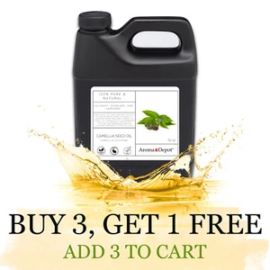 Camellia Carrier Oil 32 oz Pure Natural Unrefined Cold Pressed Camellia Seed Oil - Picture 1 of 8