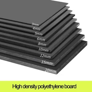 Black Food Grade PE Board Wear Resistant Plate Polyethylene Pad Plastic Gaskets - Picture 1 of 16