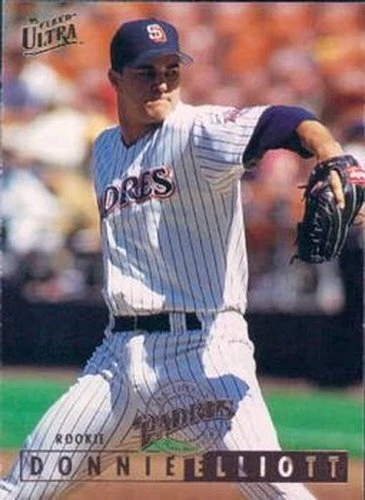 #437 Donnie Elliott - San Diego Padres - 1995 Ultra Baseball - Image 1 of 1