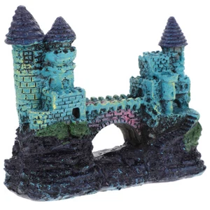 Aquarium Resin Figure Castle Decorations Aquariums Fish Tank Castle - Picture 1 of 12