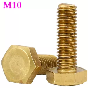 Tornillos de cabeza hexagonal de latón liso M10 - 1,5 DIN 933 - Imagen 1 de 17