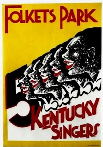 Original vintage poster 5 KENTUCKY SINGERS SOUL BLUES c.1935 - Picture 1 of 1