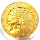 1911-S Indian Gold Half Eagle $5 Coin - PCGS MS62 (UNC BU) - Rare - $2,750 Value
