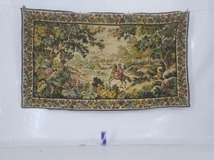 Vintage French Verdure Scene Wall Hanging Tapestry 194x114cm - Picture 1 of 14