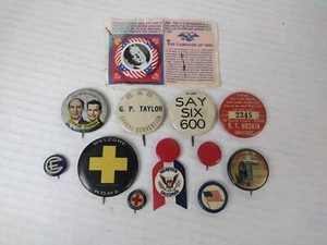 Vintage Lot STEVENSON And SPARKMAN PRESIDENT Campaign Pin And Other VTG Pins - Picture 1 of 8