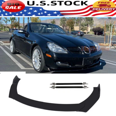 For Benz Sprinter Car Front Bumper Lip Spoiler Splitter Body Kit Glossy Black US Foto 1 de 4