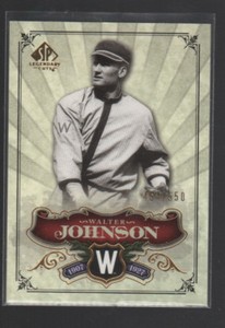 WALTER JOHNSON 2006 SP LEGENDARY CUTS BRONZE CARD #199   /550
