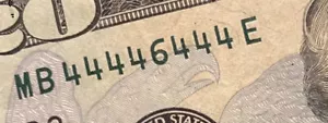 🔥🔥fancy serial number 20 dollar bill 2013 44446444 7 Of Kind 🔥 - Picture 1 of 7