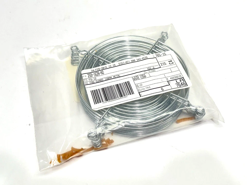 Sunon FG-12 Fan Guard 120mm 8-Ring Metal PKG OF 6 - Image 1 of 4