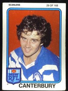 1981 #29 Steve Gearin Canterbury Bulldogs Scanlens rugby league NRL card