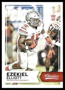 FB Ezekiel Elliott 2016 Panini Classics Red Back Rookie Ohio State Buckeyes #212 - Picture 1 of 2