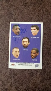 2000-01 Fleer Tradition Nick Anderson #284 - Sacramento Kings - AUTOGRAPHED! - Picture 1 of 2