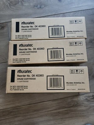 Juego de 3 cartuchos de batería Muratec DK 40360 nuevos Q Foto 1 de 2