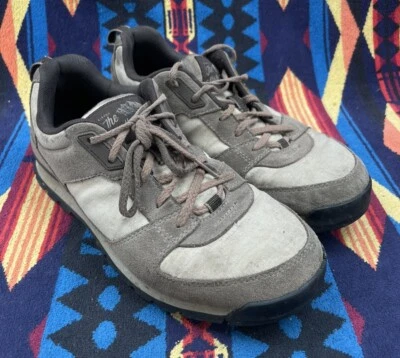 The North Face Mens Tan Leather Canvas Hiking Shoe 8 - Image 1 of 4